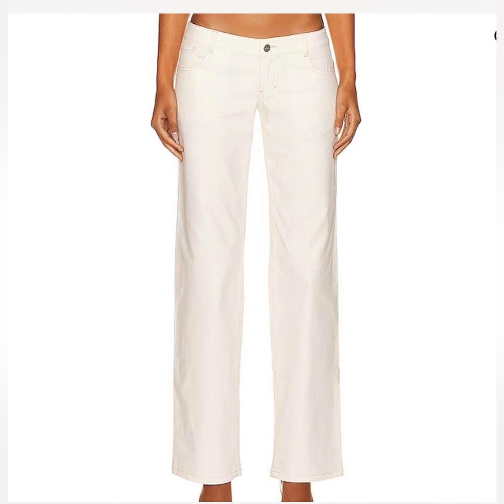 Miaou Cream Flare Jeans